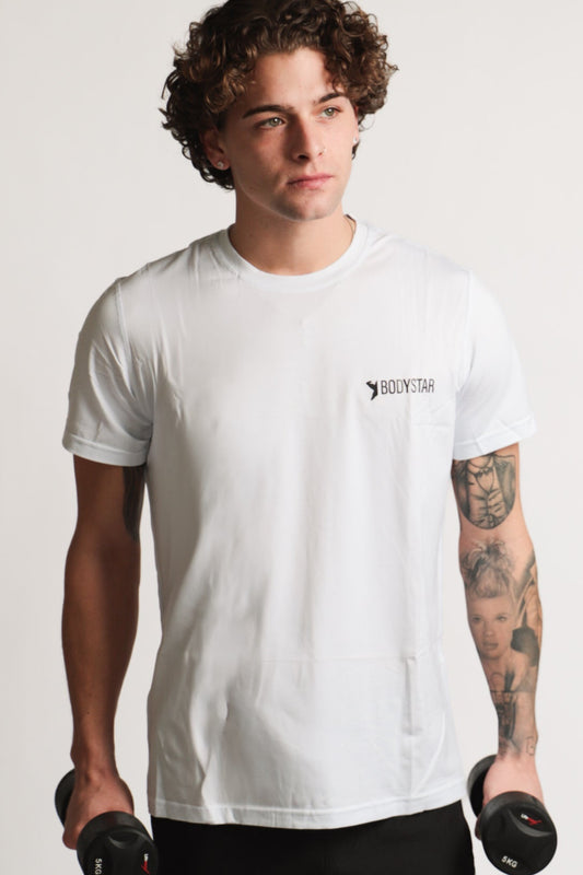 White T-shirt cartoonlogo